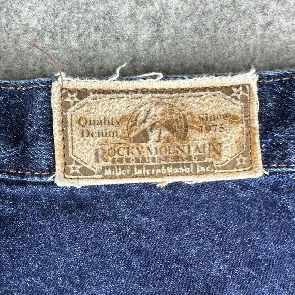 VTG Rockies Rocky Mountain Bareback Jeans 19/20 Dark Western Cowboy Rodeo Ranch* - Picture 4 of 15